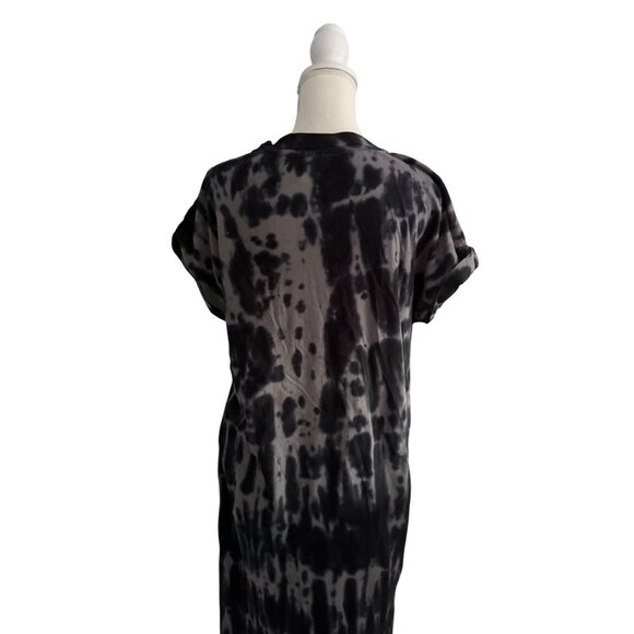 DISNEY Coco Gray Guitar Floral Tie Dye Midi Short Sleeve Dress Size Medium - Picture 8 of 10